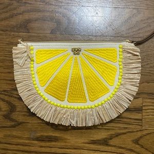 Stella and Dot lemon clutch